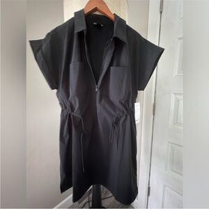 Athleta Topspin Dress Size Large Petite NWT NEVER WORN Black